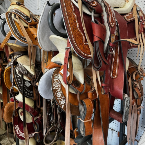 Tack and inside of Strathmore Feed & Pet